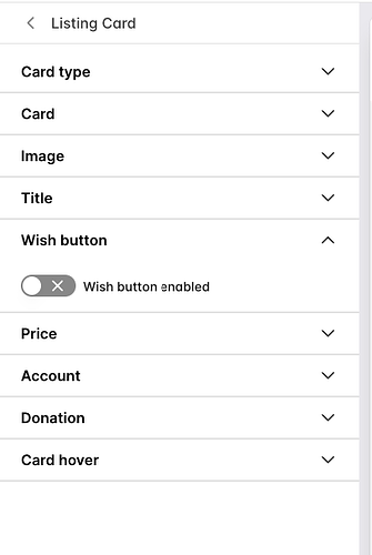 Disable Wishlist Button in Listing Card